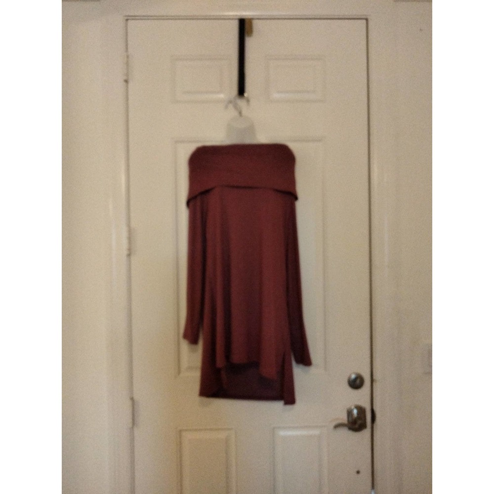 Simple Fun Cowl neck high low cotton blend shirt XL